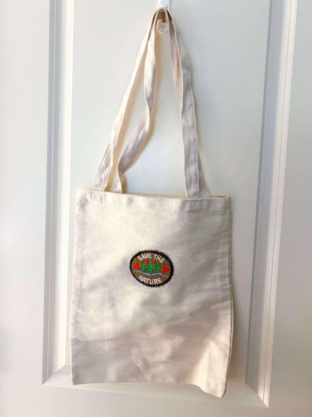 Save the Nature Patch Cotton Tote Bag
